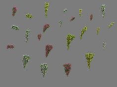 Daughter village – hanging flowers 3D Model