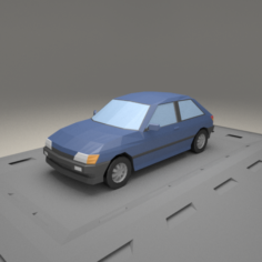 Ford E Fiesta 3door from 1990 3D Model