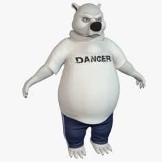 Cartoon Polar Bear 3D model 3D Model