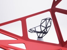 Chair One Concrete Base 3D Model