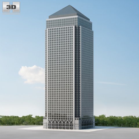 One Canada Square 3D Model