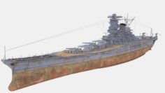Battleship Yamato 3D Model
