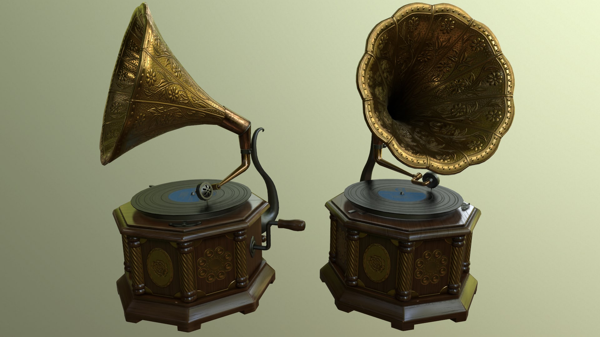 Gramophone 3D Model