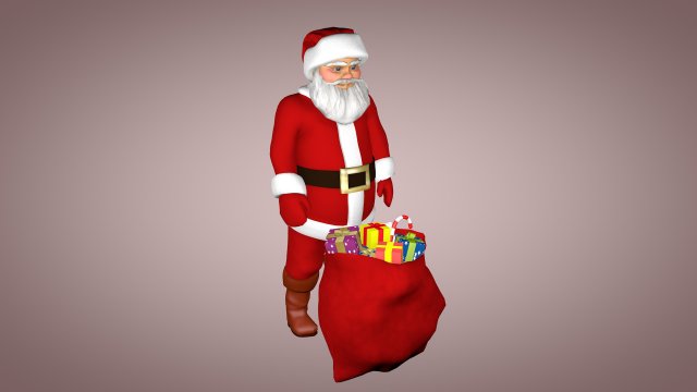 Santa Claus 3D Model