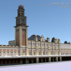 Train Station – Estao da Luz 3D Model