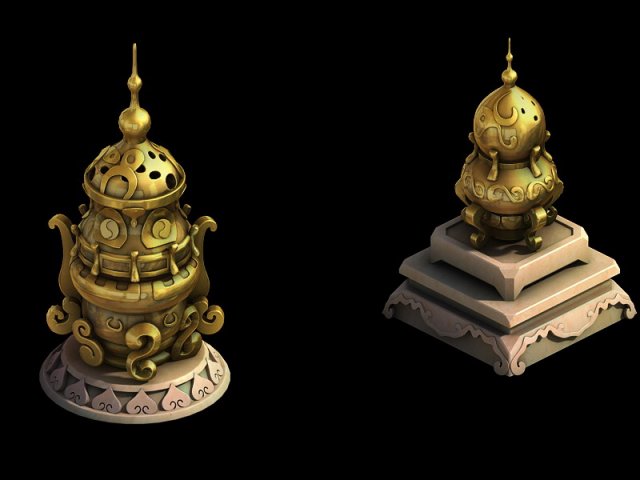 The incense burner of the observatory 3D Model