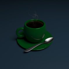 Up of coffee 3D Model