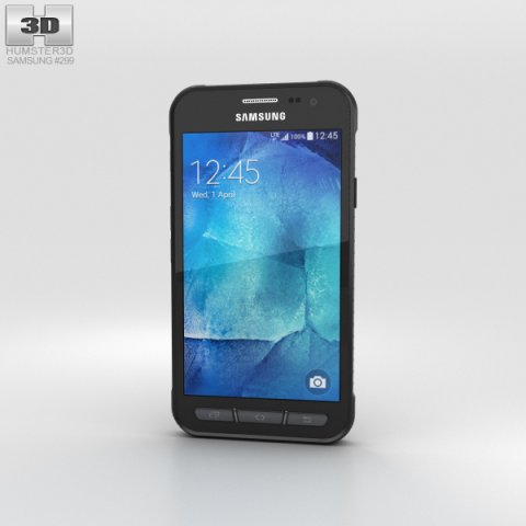 Samsung Galaxy Xcover 3 Gray 3D Model