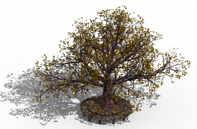 Prayer tree 01 3D Model