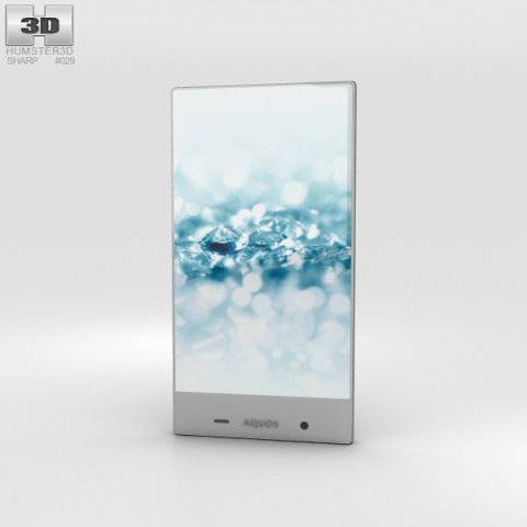 Sharp Aquos Crystal 2 Blue 3D Model