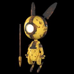 Little Bot Bunny 3D Model