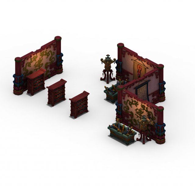 Lei Fengta – partition – debris 3D Model