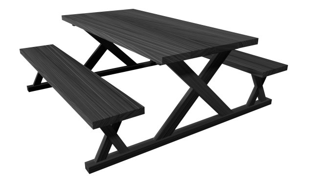 Picnic Table 3D Model Free 3D Model