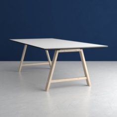 T1 Table with fix tabletop brand ANDERSEN-furniture 3D Model