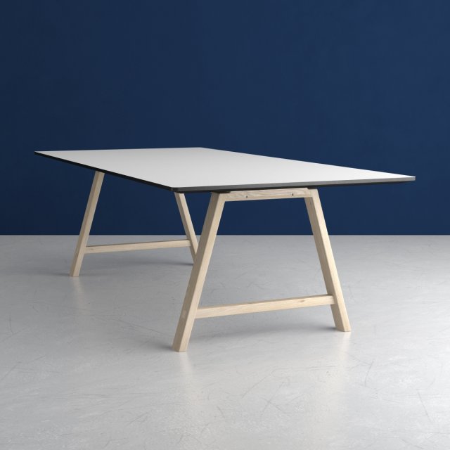 T1 Table with fix tabletop brand ANDERSEN-furniture 3D Model