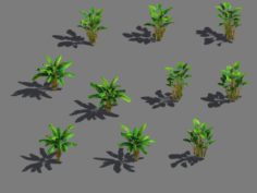 Daughter village – banana tree 3D Model