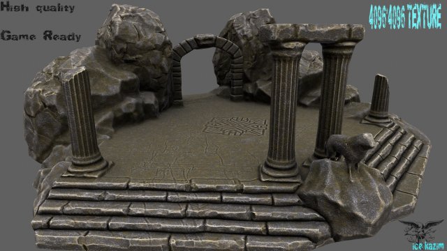 Temple 3D Model