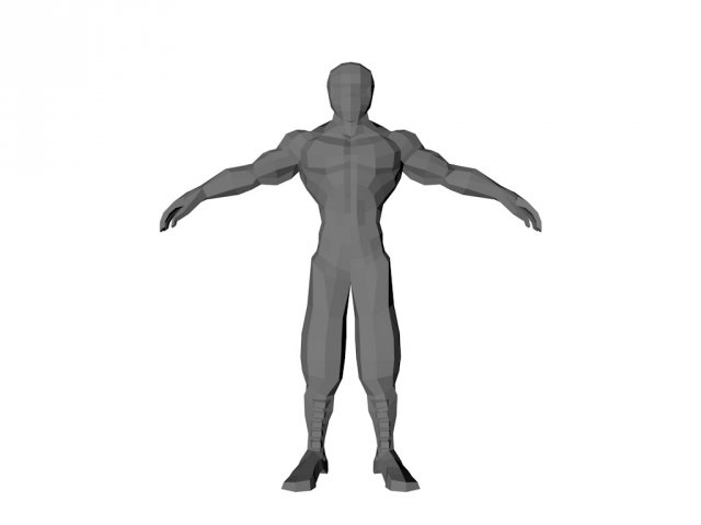 Low Poly Man Free 3D Model