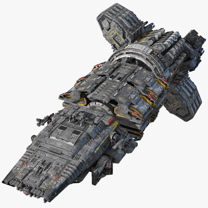 Modular Spaceship 3D Model