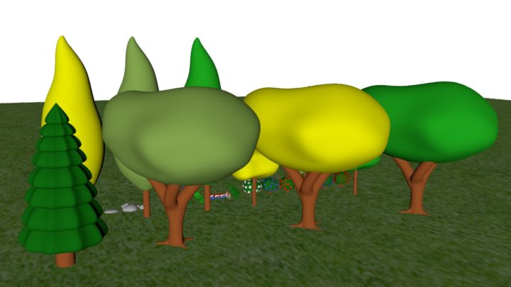 toon tree 3D 3D Model