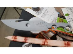 Hunter Knife Handle Scales 3D Print Model