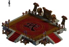 Ancient capital building – the ring 3D Model