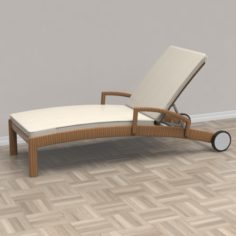 Rural Chaise Lounge 3D Model