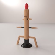 Wooden Dummy V2 3D Model