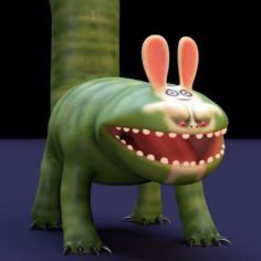 Bunny Eater Maya Rig 3D Model