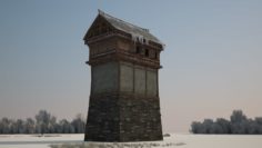 3D model of ancient dwellings in the snow 3D Model