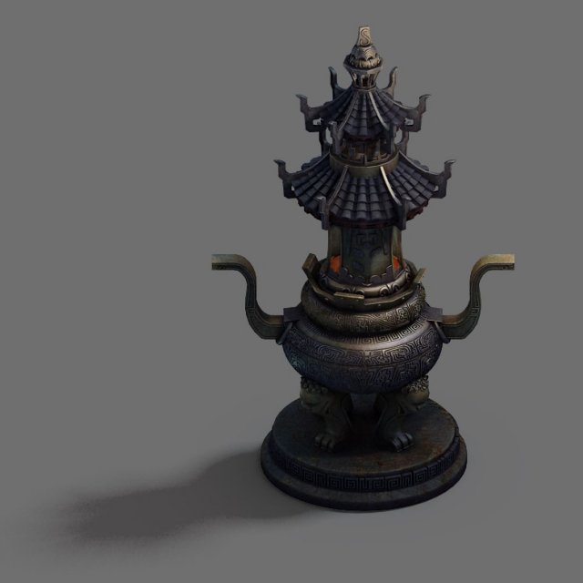 Indoor – incense burner 3D Model