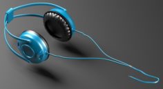 Blue Headphone 3D Model
