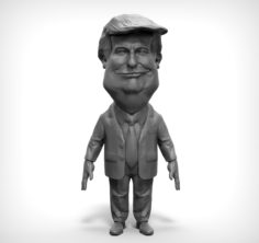 Donald Trump Standing 3D Model
