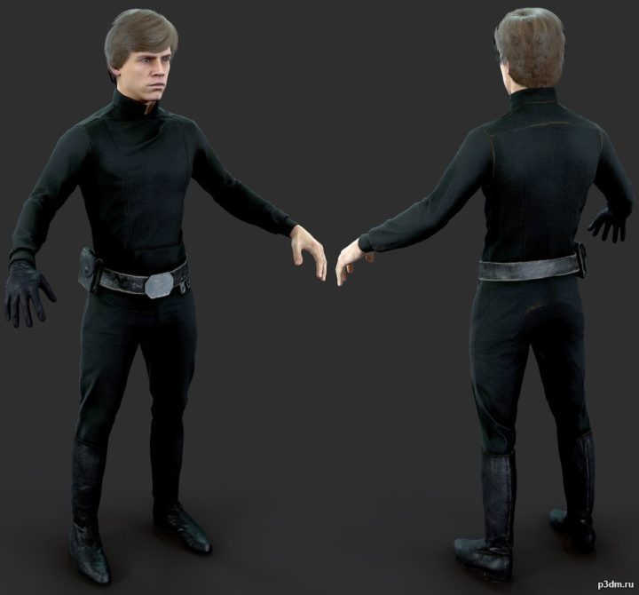 Luke Skywalker 3D Model