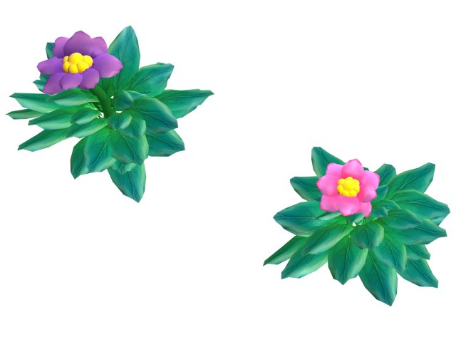 Cartoon plant – small plant 3D Model