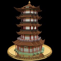 Chinese tower 3D Model