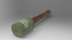 German hand grenade Free 3D Model
