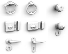 Doors locks 41 type 3D Model