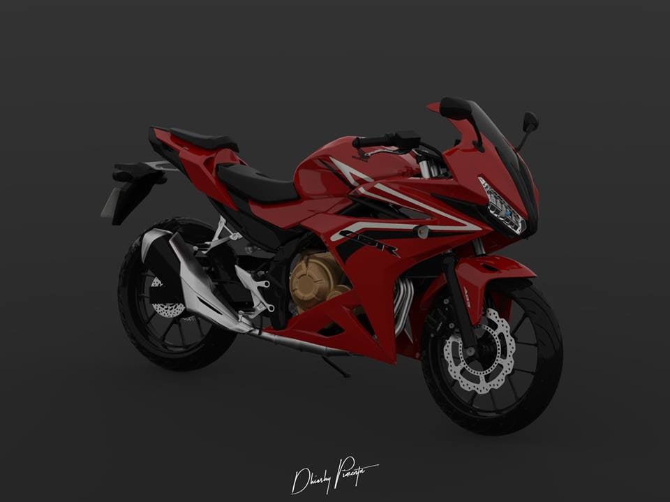 cbr500r 2016 3D 3D Model