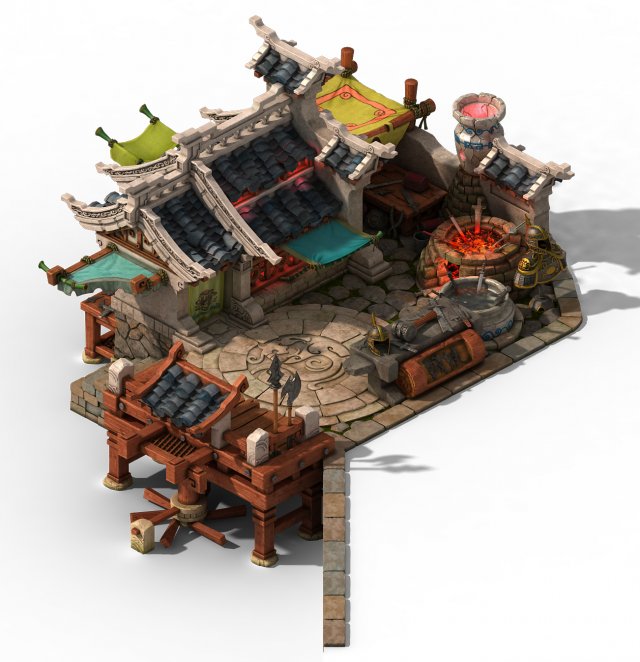 Jiaxing City – blacksmith shop 3D Model