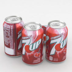 Beverage Can 7up Cherry 12fl oz 3D Model