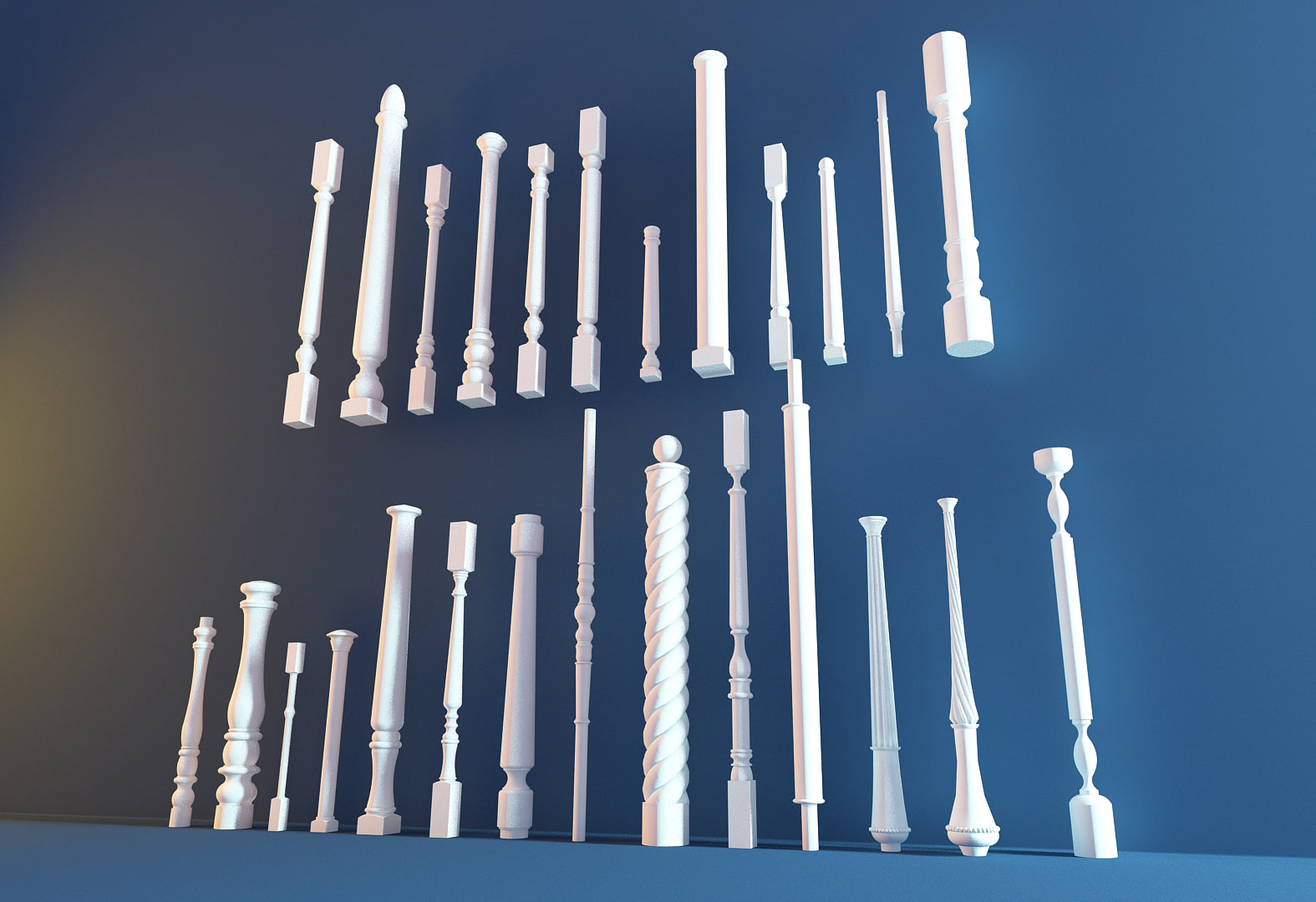 columns 3D Model - 3DHunt.co