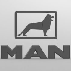 Man logo 2 3D Model