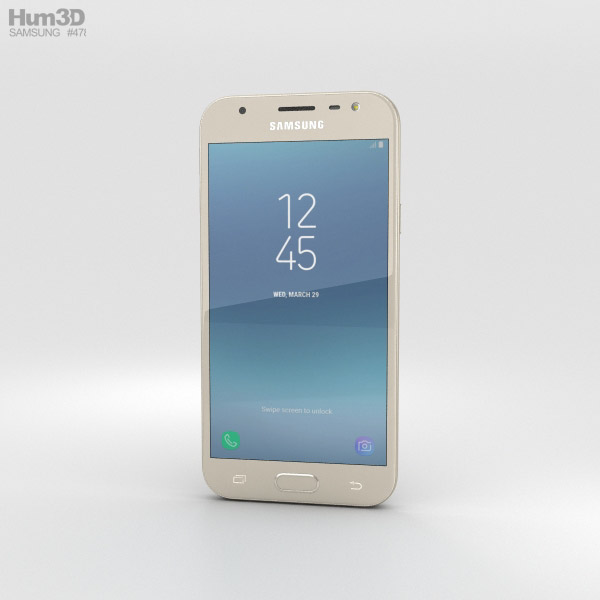 Samsung Galaxy J3 (2017) Gold 3D Model