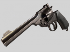 Webley MK VI Revolver PBR 3D Model