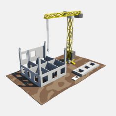 building krane 3D Model