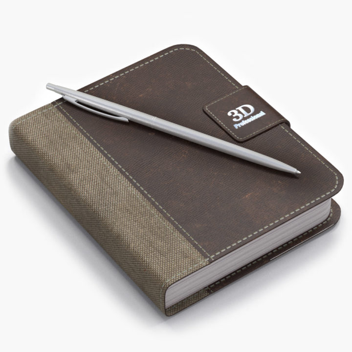 3D model Pen and Notepad Free 3D Model