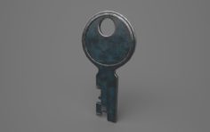 Steel Key Oxidized – PBR 3D Model