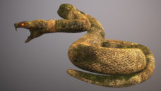 Snake Statue 3D Model