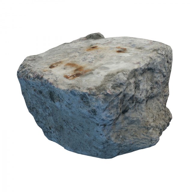 Concrete block 3D Model